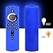 WERONE Silicone Cover/Case for Fire TV 4K/Fire TV (3rd Gen)/Compatible with All-New 2nd Gen Alexa Voice Remote Control (Night-Glow Blue)