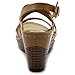 Ollio Women's Shoe Cross Strap Platform Wedge Heel Sandal