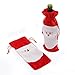 Gizhome 10 Piece Santa Claus Christmas Drawstring Red Wine Bottle Cover Bags for Home Dinner Party Decoration Table Decor X-Mas Gift