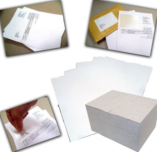 110mm x 80mm Integrated Labels, Sticky Address Post Pack Paper A4 X 1000 Address Paper, Compatible with Inkjet and Laser Printer - Diamond Packaging