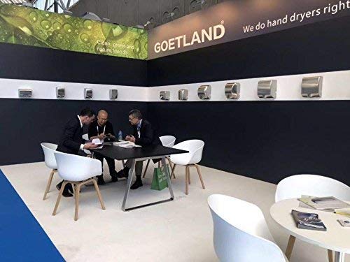Goetland Stainless Steel Commercial Hand Dryer 224MPH Automatic High Speed Heavy Duty Dull Polished - Thumbnail 3