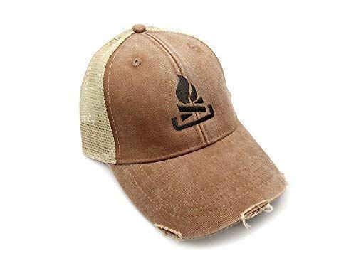Trucker Hat - Campfire - Adjustable Men's/Unisex Distressed Trucker Hat - 2 Color Options Available