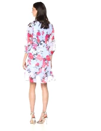 adrianna papell faux wrap dress