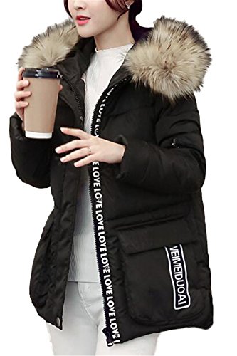 Women's Fashion Faux Fur Hoodies Outerwear Loose Parka Down Coat Jacket Women's Fashion Faux Fur Hoodies Outerwear Loose Parka Down Coat Jacket