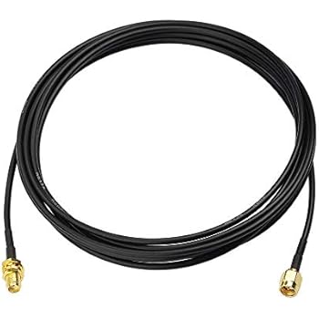 Bingfu SMA Male to SMA Female Bulkhead Mount RG174 Antenna Extension Coaxial Cable 3m / 10 feet for 4G LTE Router Gateway Mobile Cell Phone Signal Booster Cellular Amplifier RTL SDR Dongle Receiver