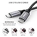 USB C to C Cable 5A Fast Charging, Nimaso 3.3ft 100W PD USB C to USB C Cable Nylon Braided Cord Compatible with Google Pixel 3a/3/2 XL, MacBook, iPad Pro 2020, Galaxy S10/Note10/A80, Nexus 6P and More