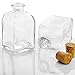 Clear Glass Square Roma Bottle