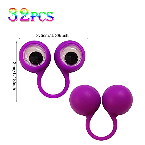Eye Finger Puppets Googly Eye Finger Puppets Wiggly Eyeball Finger Puppet Rings Eye Finger Toy Kids Party Favor A Pack of 32