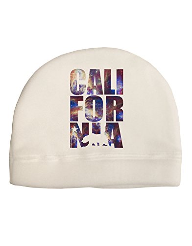 TooLoud California Republic Design - Space Nebula Print Child Fleece Beanie Cap Hat