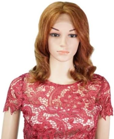 JAN LADY - Lace Front Hand Tied Wavy 100% Remy Human Hair Wig by Muse and Rose Color S30/33