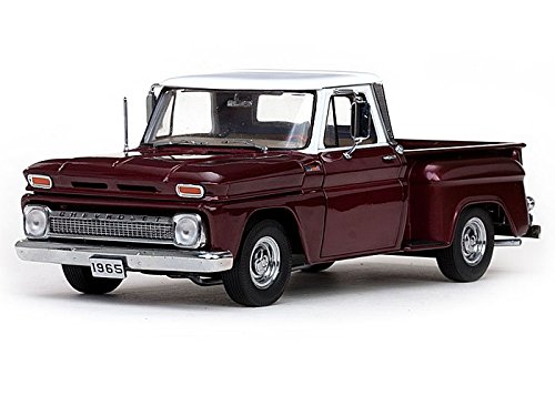 1965 Chevy C-10 Stepside Pick Up Truck 1/18 Burgundy