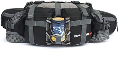 AFFINEST Outdoor Waterproof Fanny Waist Pack Multifunctional Storage Lumbar Bag with 2 Water Bottle Holder for Hiking Camping Climbing Hunting Ski Fishing