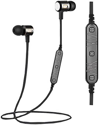 Tagwiss Bluetooth Wireless Headset: Wireless Bluetooth Earphone: True Stereo Earphones: 8 Hours Battery: Hands-free Headset: Sports Wireless Headphone for Running and iPhone. (Black)