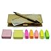 Colourful Sticky Notes Memo Box With 2 Square Note/5 Arrow Shape Note/A Ruler/A Pen Arrow Index Bookmark