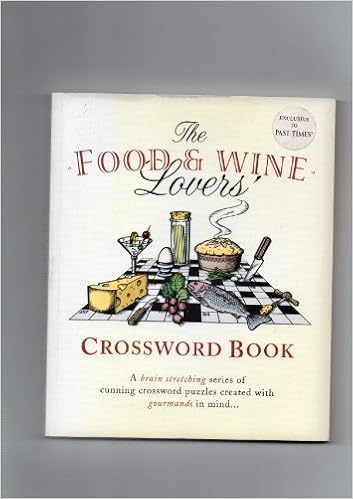 The Food Wine Lovers Crossword Book Cover Design By - 
