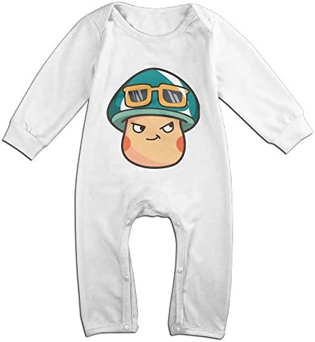Mushroom Pilot Baby Onesie Bodysuits Long-sleeve For 6-24 Months Baby