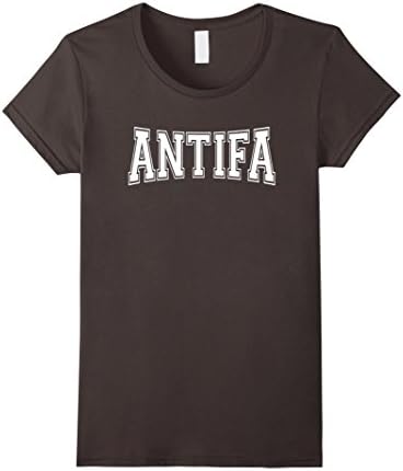 Women's Antifa T-Shirt for Anti-Fascist & Anti-Nationalist People Small Asphalt