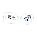 ART Kitchenware 6pcs/set Wedding Roses Cookie Cake Stencil Set Sugar Flowers Cake Decoration Mold ST-904 Beige/Semi-Transparent