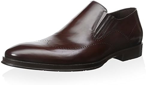 Dino Bigioni Men's Leather Loafer, Dark Brown, 44 M EU/10.5 M US