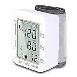 Hong S Blood Pressure Monitor Full Automatic Wrist Cuff BP Monitor Fast Reading Blood Pressure Meter with 180 Reading Memory