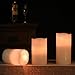 Sunmi Harvestime Flameless Candles, Led Votive Pillar Candles with Remote Timer,Battery Operated Powered, Electric Candles for Party Lights Centerpiece Lanterns and Wedding Decoration (Multicolor)