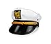 Big Mo’s Toys Adult Yacht Captain Hat; Halloween, Masquerade Dress Up Costume Party Cap, One Size