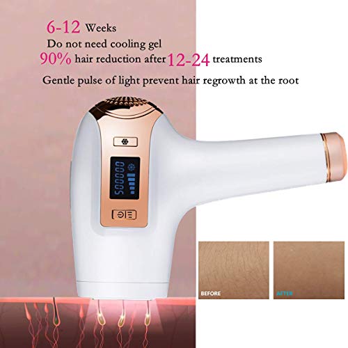 TUMAKOU IPL Hair Removal System - Permanent Hair Removal Device for Women and Men - Ice Cool Compress - 500,000 Flashes - Home Use Painless IPL Hair Removal Epilator for Face, Body, Bikini,Back,Lips - Thumbnail 2