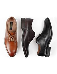 La Milano - Zapatos de vestir para hombre, de piel, con cordones, estilo Oxford, clásico, moderno, formal, cómodo, para hombre