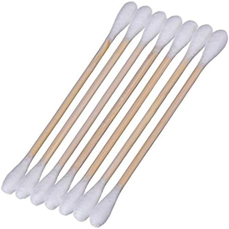 Thickyuan Cotton swabs Cotton Swabs Applicator with Bamboo Handle Double Head Cotton Stick