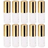 10 Pieces 5ml Empty Glass Roll-on Refillable