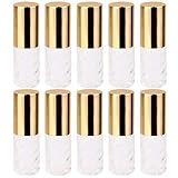 10 Pieces 5ml Empty Glass Roll-on Refillable