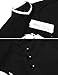 Coofandy Mens Casual Long Sleeve Patchwork Stand Collar Slim Dragon Print Shirt