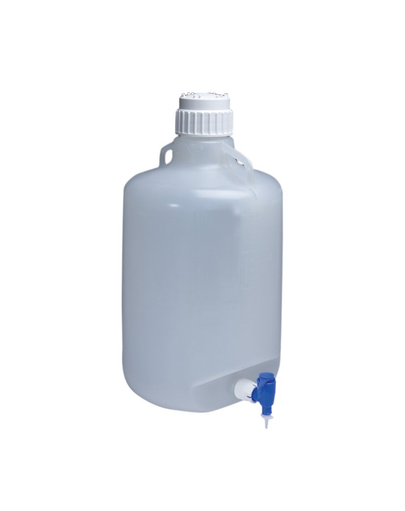 Nalgene Polystyrene Autoclavable Carboy with Spigot, 20 Liters (Case of