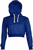 Womens Plain Crop Top Hoodies