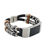 Band for Fitbit Charge 2; Mosunx Leather Quick Install Band Strap For Fitbit Charge 2 (Black)