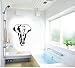 Amaonm Removable Huge Vinyl Black Africa Elephant Animal Wall Decal Animals Wall Stickers Murals Walllpaper for Classroom Kids Babys Bedroom Living Room TV Background