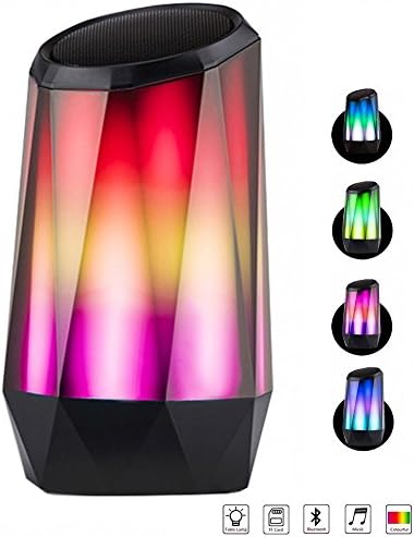 Bluetooth Speaker LED Bluetooth 4.2 Stereo Speaker Built-in Mic, AUX and Hands Free TF Card for Cellphone,Tablet PC and Computer for Party Indoor Outdoor Portable Wireless Bluetooth Speakers