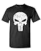 DISTRESSED PUNISHER SKULL mercenary liberty - Mens Cotton T-Shirt