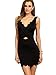 SheIn Women's V-Neck Sleeveless Hollow Backless Bodycon Dress