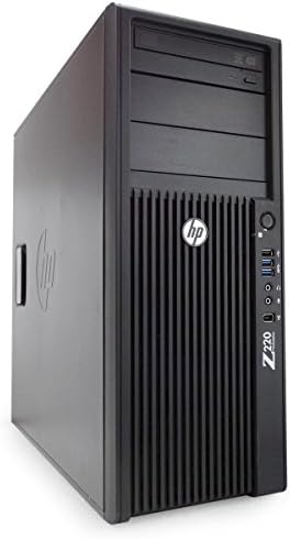 HP Workstation Z220 Desktop Tower - Intel Core i7 up to 3.9GHz, 8GB RAM, 480GB SSD, Windows 10 Pro (Certified Refurbished)