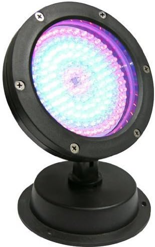 MAGIC POND LED SPOTLIGHT (R/B/W) for Underwater or Land - Changes Colors, Includes 144 Lights, Transformer and 33 Foot Cord - Energy Efficient