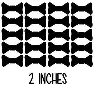 Vinyl Bow Tie Set, Bow Tie Stickers, Baby Shower Decor, Boy Gender Reveal, Little Man Bow Tie Birthday,Wedding Decor,Bowtie Bash Decor, 2 Inches