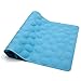 Tub Mat BliGli Bathroom Mold Resistant Bubbles Pebblz Bath Tub Mat Non Slip Shower Stall Mat(Blue)