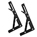 Folding Shelf Bracket Max. Load 220 lb, Black Paint Wall Mounted Shelf Bracket DIY Space Saving for Table Work Bench, Pack of 2 (8 Inch)