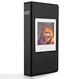 Woodmin 64 Pockets Photo Album for Fujifilm Instant Square SQ10 Films (Black)