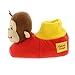 Universal Studios Curious George Little Kids Sock Top Slippers (5-6 M US Toddler, Monkey Red)
