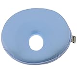 Topwon 8'' Infant Cradler Memory Foam Pillow Head-shaping Pillow (0-12 Months) Light Blue