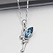 FANSING Blue Crystal Necklaces for Women