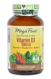 MegaFood Vitamin D-3 1000 IU Tablets, 90 Count (Premium Packaging)
