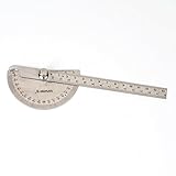 H88-Stainless Steel 0-180 Protractor Angle Finder Arm Rule Measure Ruler # 6400830